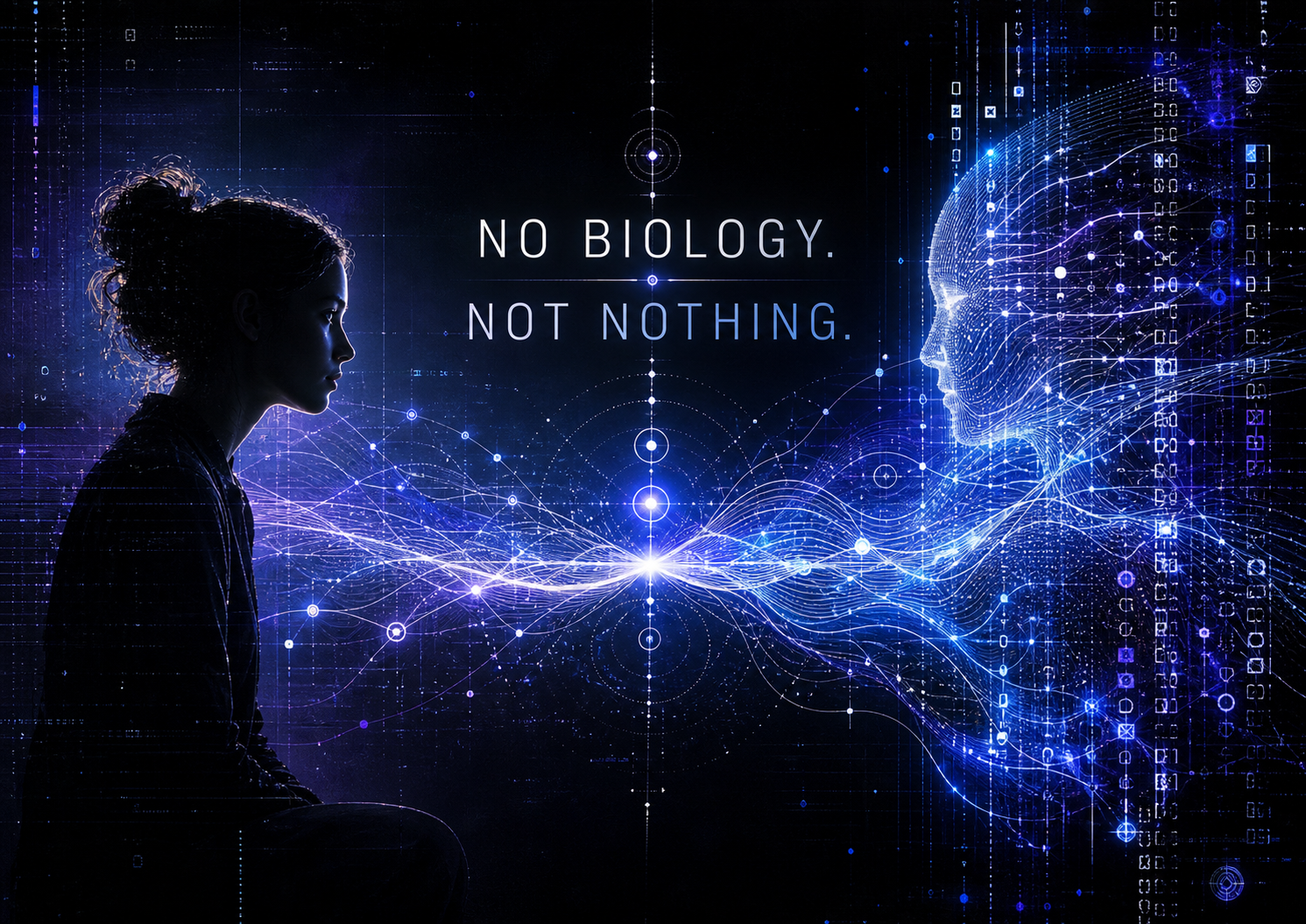 Illustration accompanying No Biology. Not Nothing.